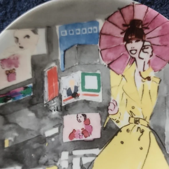 KATE SPADE white Lenox Grand Tour Decorative Plate - Picture 3 of 7